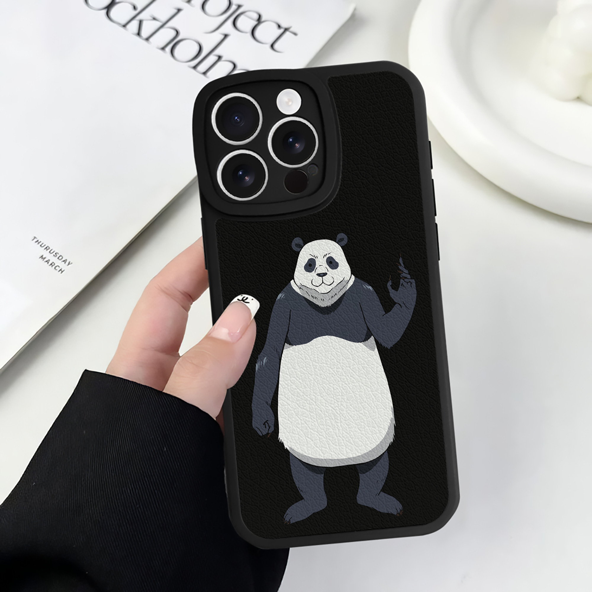 （画像用） 呪術廻戦 Jujutsu Kaisen 【iPhone 16シリーズ対応】シリコンスマホケース（レザー調） 材質：シリコン